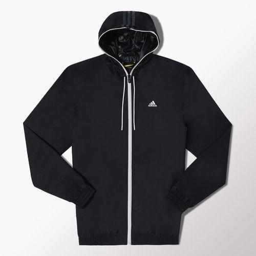 Adidas Mens 3-Stripes Light Rain Jacket 