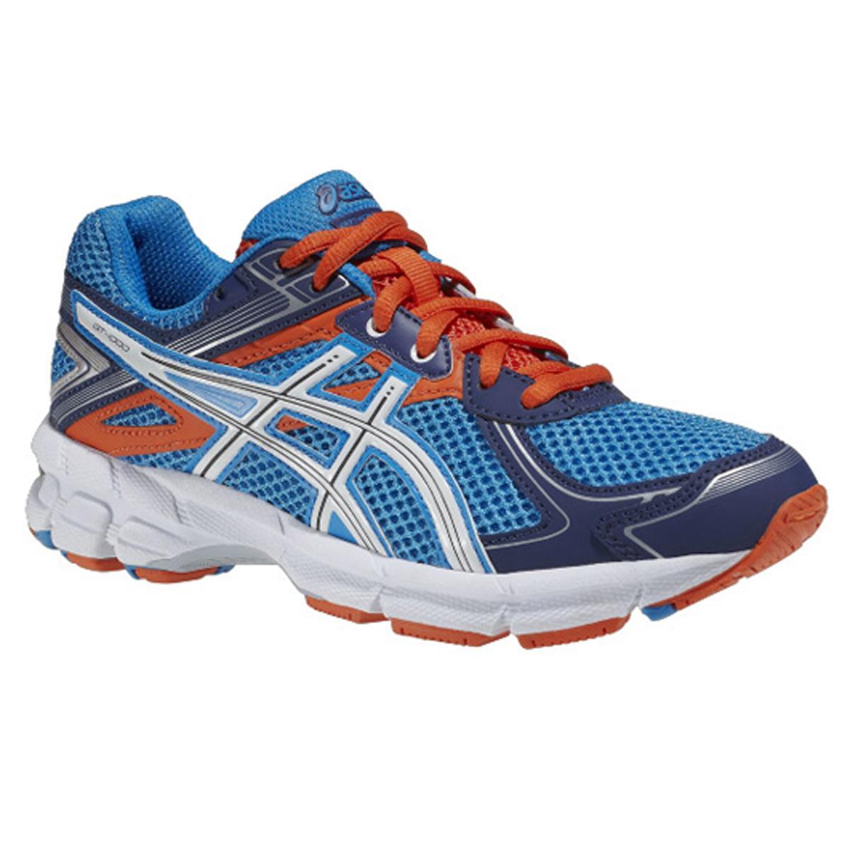 Asics Boys GT-1000 2 GS Running Shoes - Blue/Orange - Tennisnuts.com