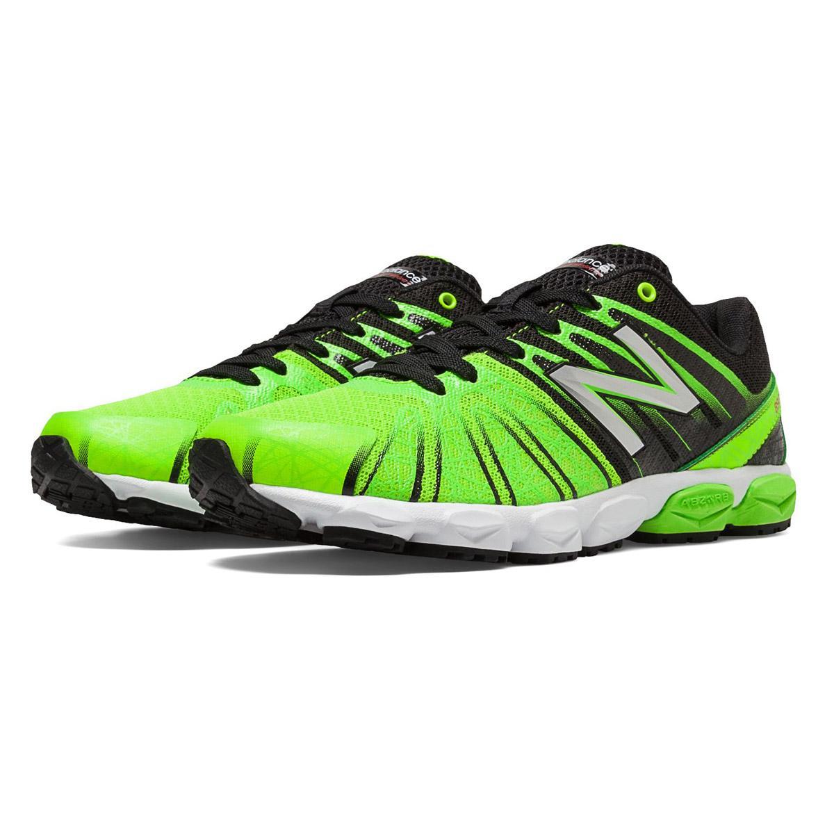 black and lime green tennis shoes