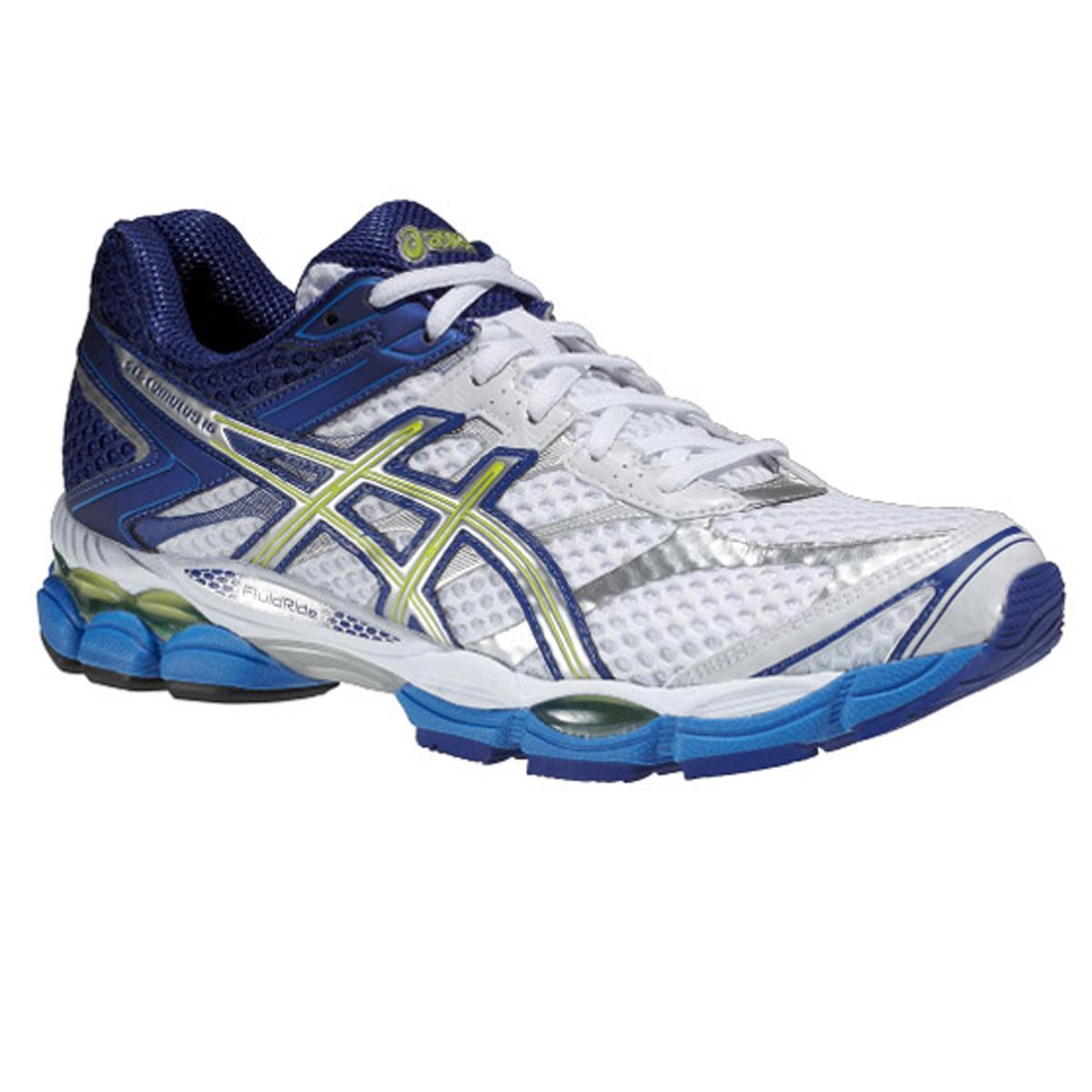 Asics Mens GEL Cumulus 16 Running Shoes - White/Blue - Tennisnuts.com