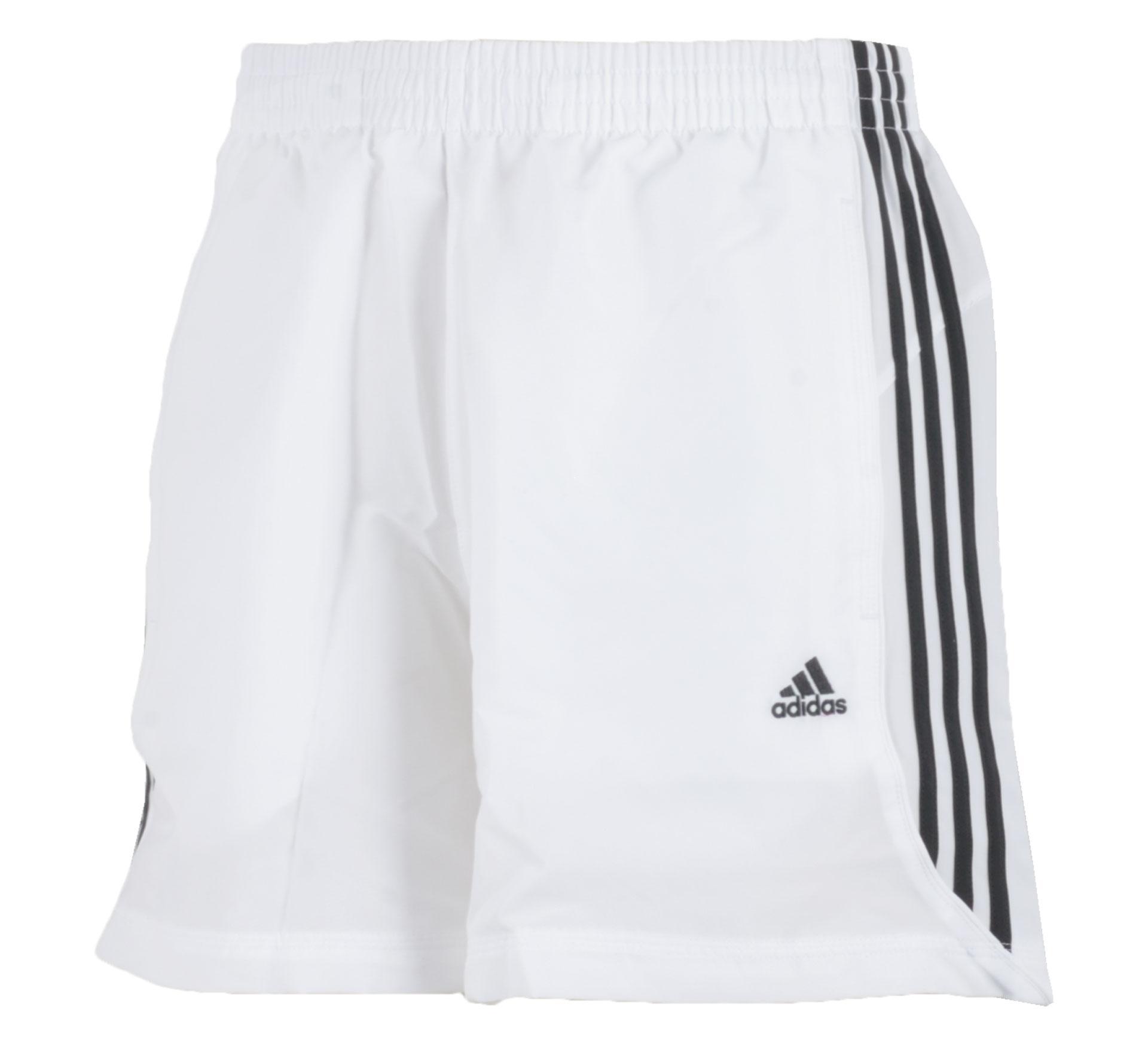 Adidas Mens Essential 3 Stripes Chelsea Shorts - White - Tennisnuts.com