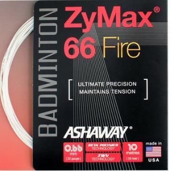 10m Ashaway ZyMax 66 Fire Badminton String 0.66mm Orange