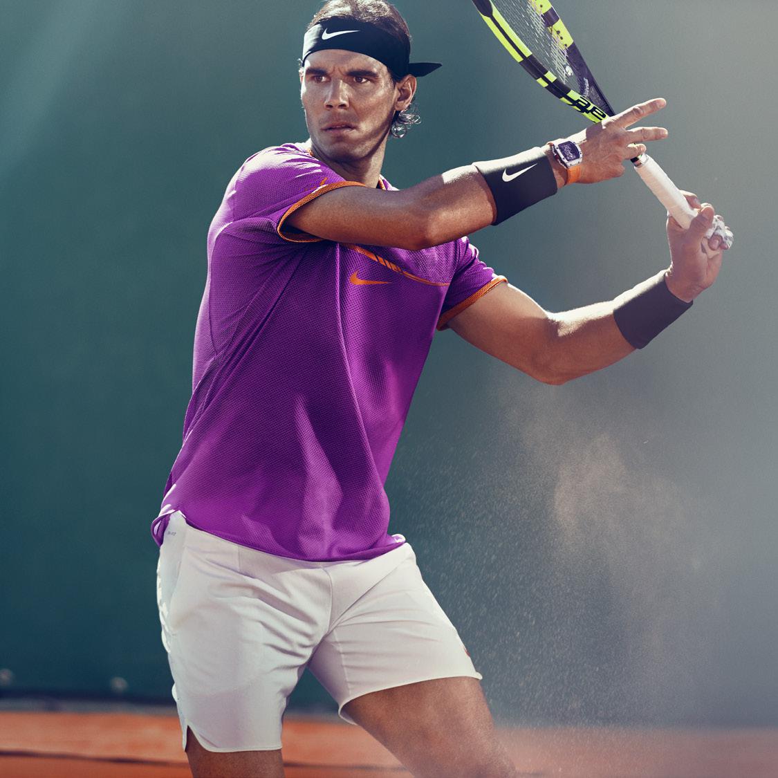 Nike Mens AeroReact Rafa Challenger Top - Vivid Purple/Tart ...