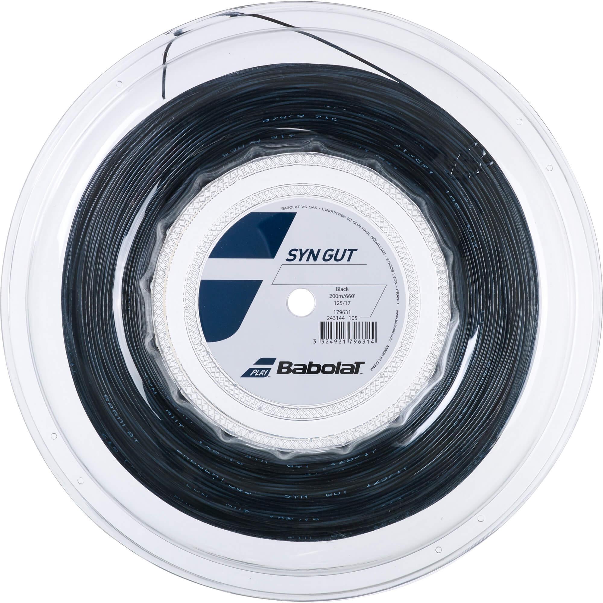BABOLAT Syn Gut 200m Cordino Unisex: Calibro 16/1.30, Nylon A Nucleo Solido, Bobina