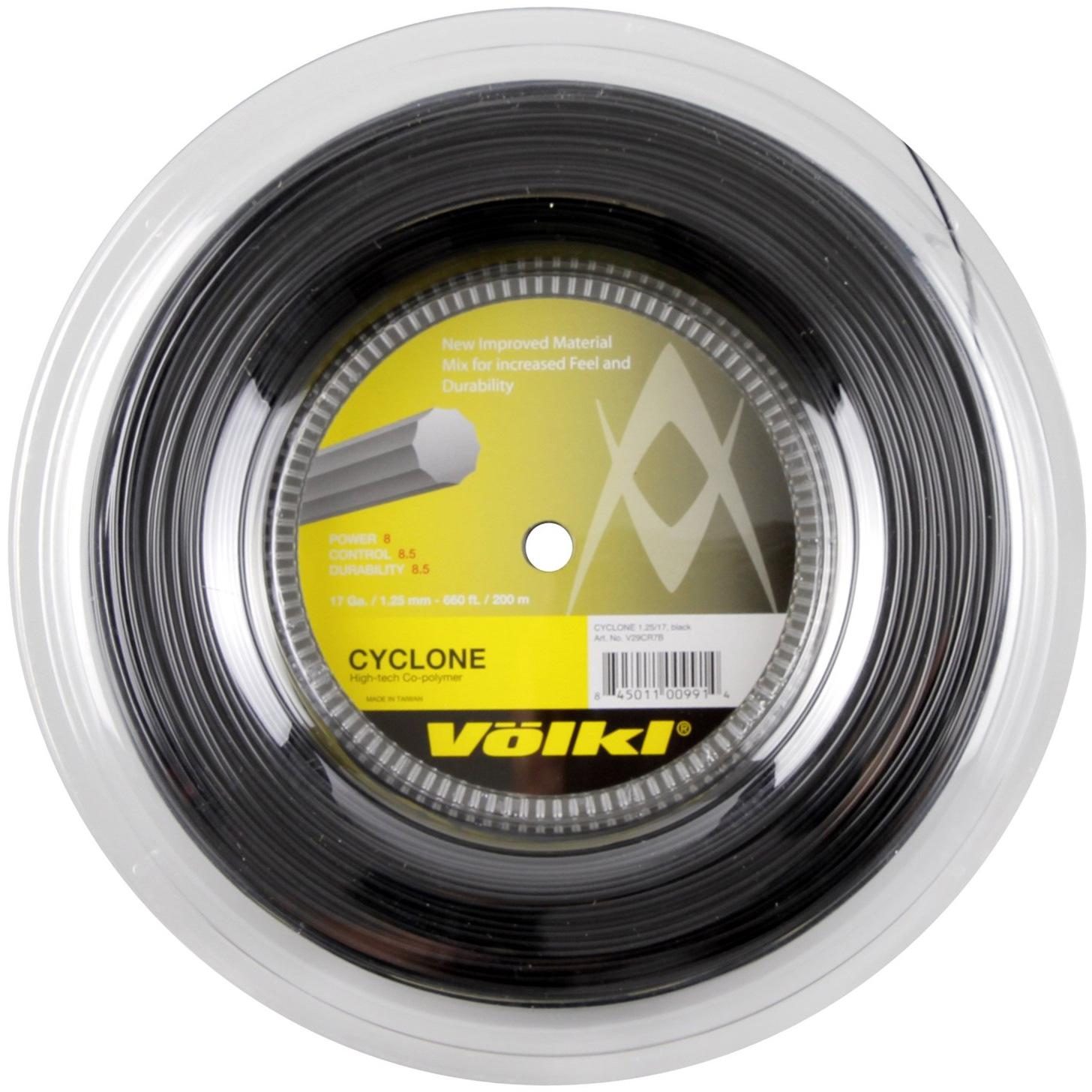 Corde Tennis Volkl Cyclone 200m - Jaune 1.30mm Monofilament Rotation