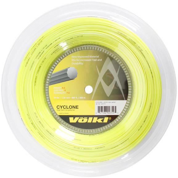 Volkl Cyclone 200m Tennis String Reel - Yellow - Tennisnuts.com