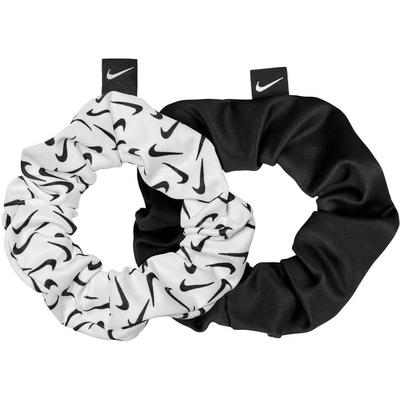 Nike Gathered Hair Ties (Pack of 2) - Black/White