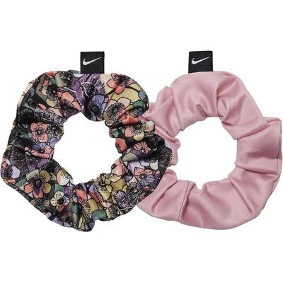 Nike Gathered Hair Ties (Pack of 2) - Pink/Floral - main image