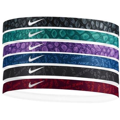 Nike Printed Headbands (Pack of 6) - Multicoloured - main image