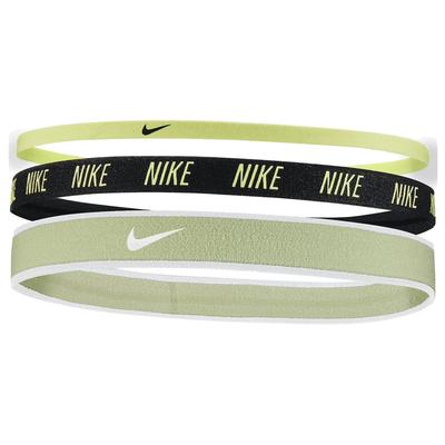 Nike Mixed Width Hairbands (Pack of 3) - Green/Black