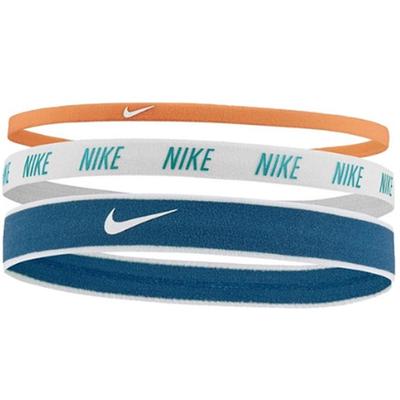Nike Mixed Width Hairbands (Pack of 3) - Orange/Blue - main image