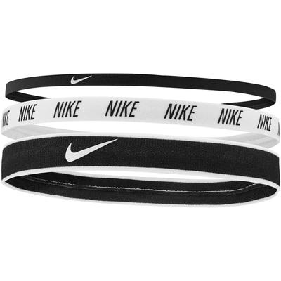 Nike Mixed Width Hairbands (Pack of 3) - Black/White