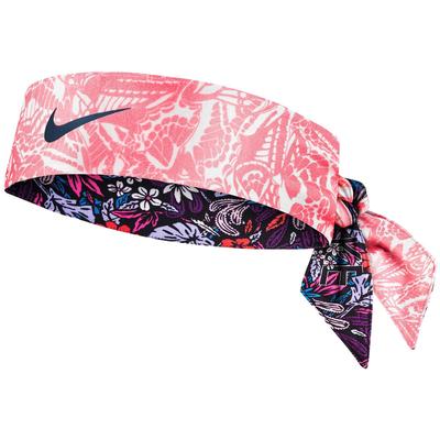 Nike Youth Reversible Head Tie - Blue Void/Echo Pink - main image