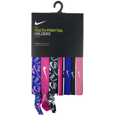 Nike Youth Mixed Ponytail Holder - Pink/Blue