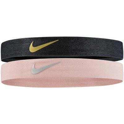 Nike Shine Headband (Pack of 2) - Pink/Black