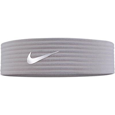 Nike Navelty Ribbed Headband - Grey/White