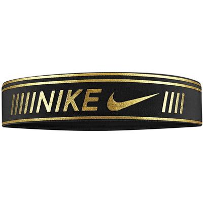 Nike Pro Metallic Headband - Black/Gold - main image