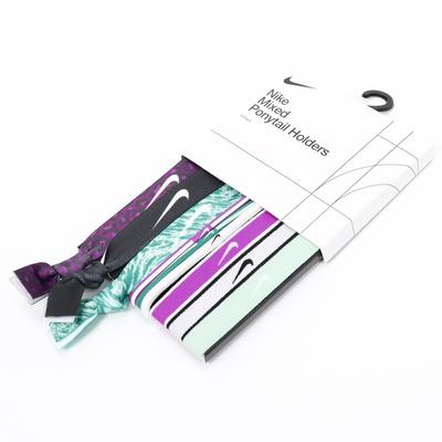 Nike Ponytail Holders (Pack of 9) - Purple/Green - main image
