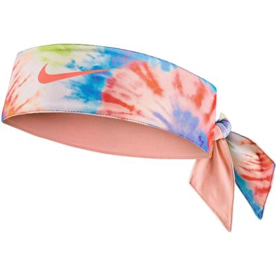 Nike Dry Reversible Head Tie - Peach/Multicolour