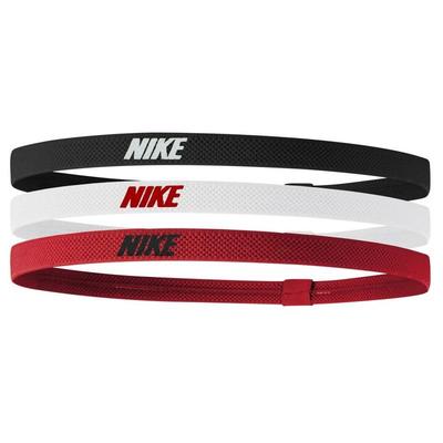 Nike Elasticated Hairbands (Pack of 3) - Black/White/Red