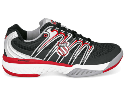K-Swiss Mens BigShot Tennis Shoes - Black/F1 Red - main image