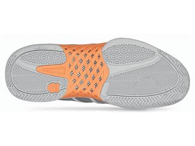K-Swiss Mens BigShot Tennis Shoes - Silver/Charcoal/Neon Orange - main image