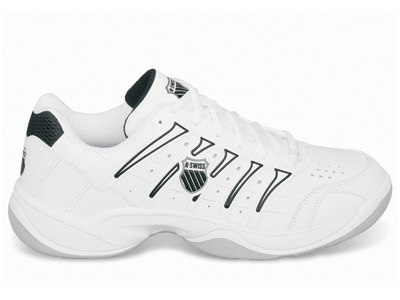 K-Swiss Grancourt II Indoor Carpet Tennis Shoes - White/Black