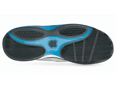 K-Swiss Mens Tubes Monfils Mid Tennis Shoes - Black/Blue/Silver - main image