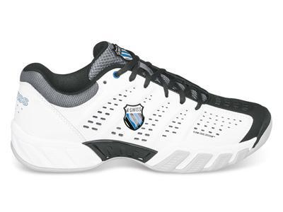 K-Swiss Mens Bigshot Light Indoor Carpet Shoes - White/Black/Blue - main image