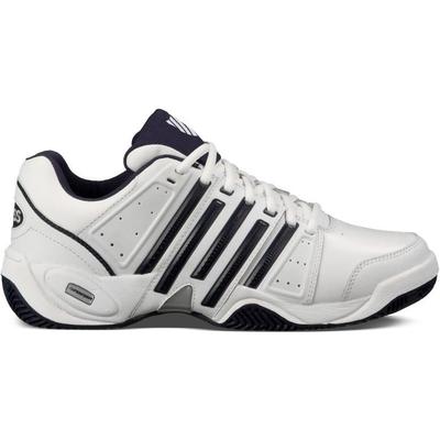 K-Swiss Mens Accomplish II LTR Tennis Shoes - White/Navy