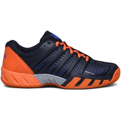 K-Swiss Mens BigShot Light 2.5 Tennis Shoes - Black/Orange/Blue - main image