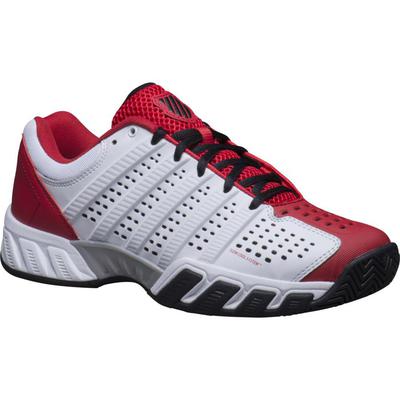 K-Swiss Mens BigShot Light 2.5 Tennis Shoes - White/Red - main image