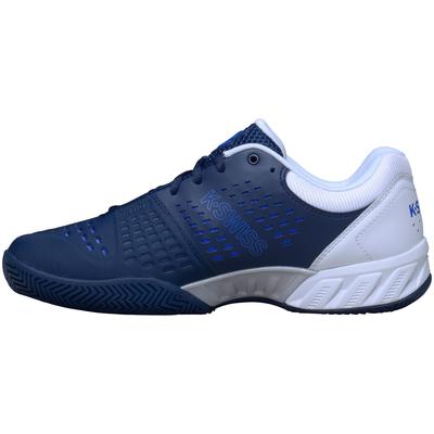 K-Swiss Mens BigShot Light 2.5 Tennis Shoes - White/Blue - main image