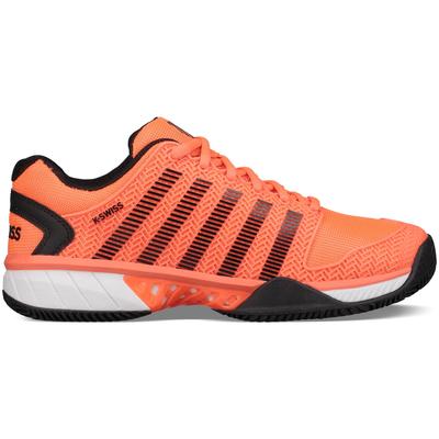 K-Swiss Mens Hypercourt Express HB Tennis Shoes - Neon Blaze/Black - main image