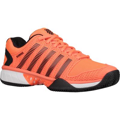 K-Swiss Mens Hypercourt Express HB Tennis Shoes - Neon Blaze/Black - main image