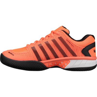 K-Swiss Mens Hypercourt Express HB Tennis Shoes - Neon Blaze/Black - main image