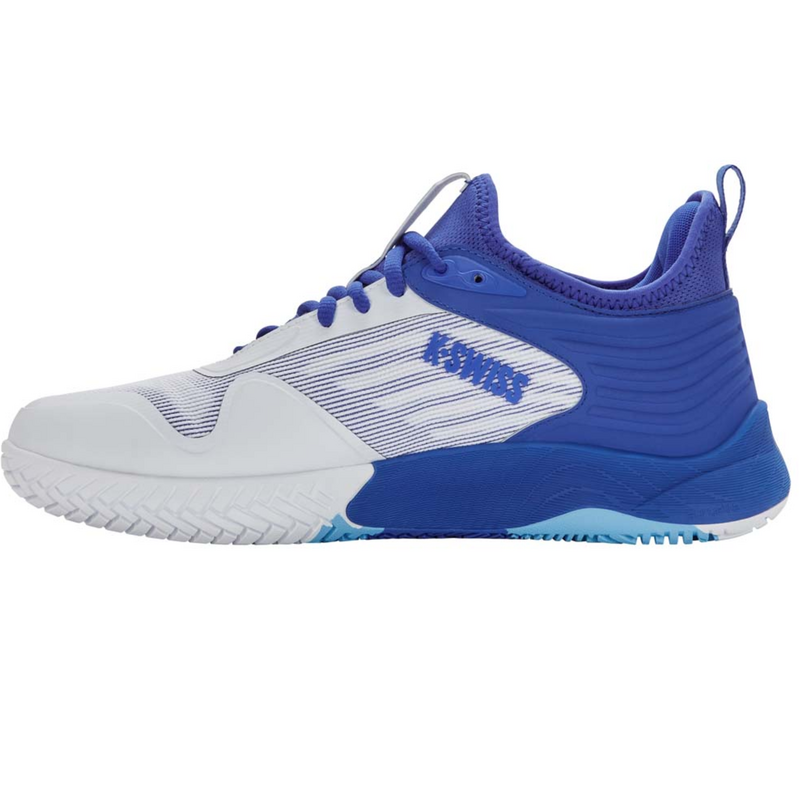 K-Swiss Mens Hypercourt Pinnacle Tennis Shoes- White / Dazzling Blue / Baltic Sea - main image