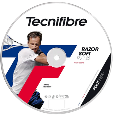 Tecnifibre Razor Soft Tennis String Reel 200m - White - main image