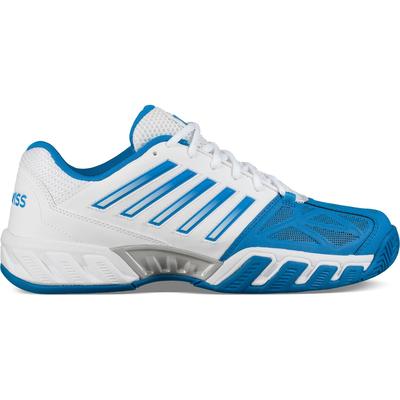 K-Swiss Mens BigShot Light 3 Tennis Shoes - White/Brilliant Blue - main image