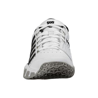 K-Swiss Mens BigShot Light LTR Omni Tennis Shoes - White/Black/Silver - main image