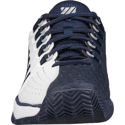 K-Swiss Mens Hypermatch HB Tennis Shoes - White/Navy/Silver - main image