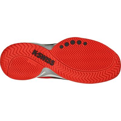 K-Swiss Mens Knitshot Tennis Shoes - Black/Red