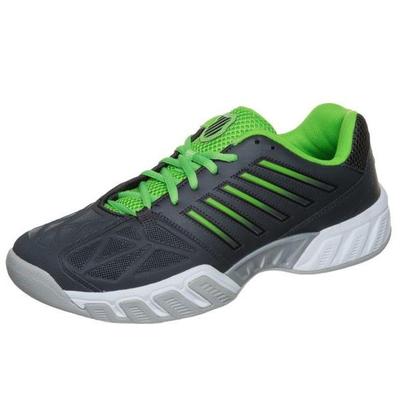 K-Swiss Mens Bigshot Light 3.0 Carpet Tennis Shoes - Black/Neon Green