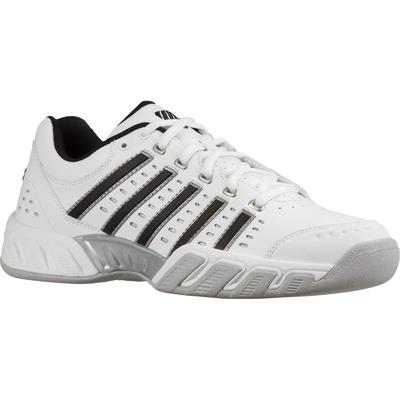 K-Swiss Mens Bigshot Light LTR Carpet Tennis Shoes - White/Black/Silver - main image