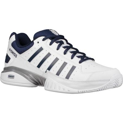 K-Swiss Mens Receiver IV Tennis Shoes - White/Navy - main image