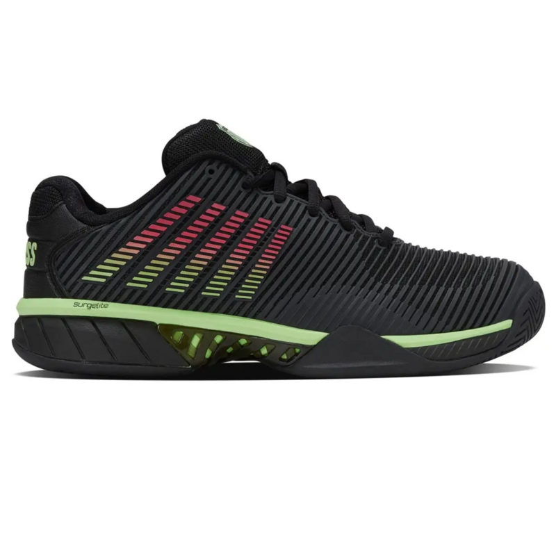K-Swiss Mens Hypercourt Express 2 Tennis Shoes - Black/Green/Red - main image
