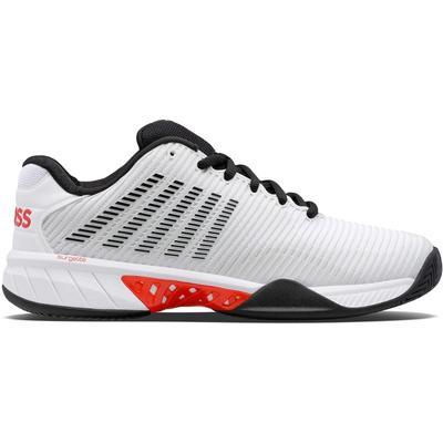 K-Swiss Mens Hypercourt Express 2 Tennis Shoes - White/Black/Red