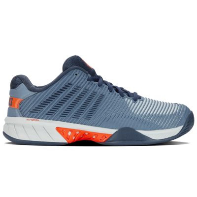 K-Swiss Mens Hypercourt Express 2 Tennis Shoes - Windward Blue/Scarlet Ibis - main image