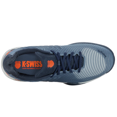 K-Swiss Mens Hypercourt Express 2 Tennis Shoes - Windward Blue/Scarlet Ibis - main image