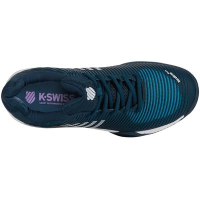 K-Swiss Mens Hypercourt Express 2 HB Tennis Shoes - Reflecting Pond/Biscay Bay/White